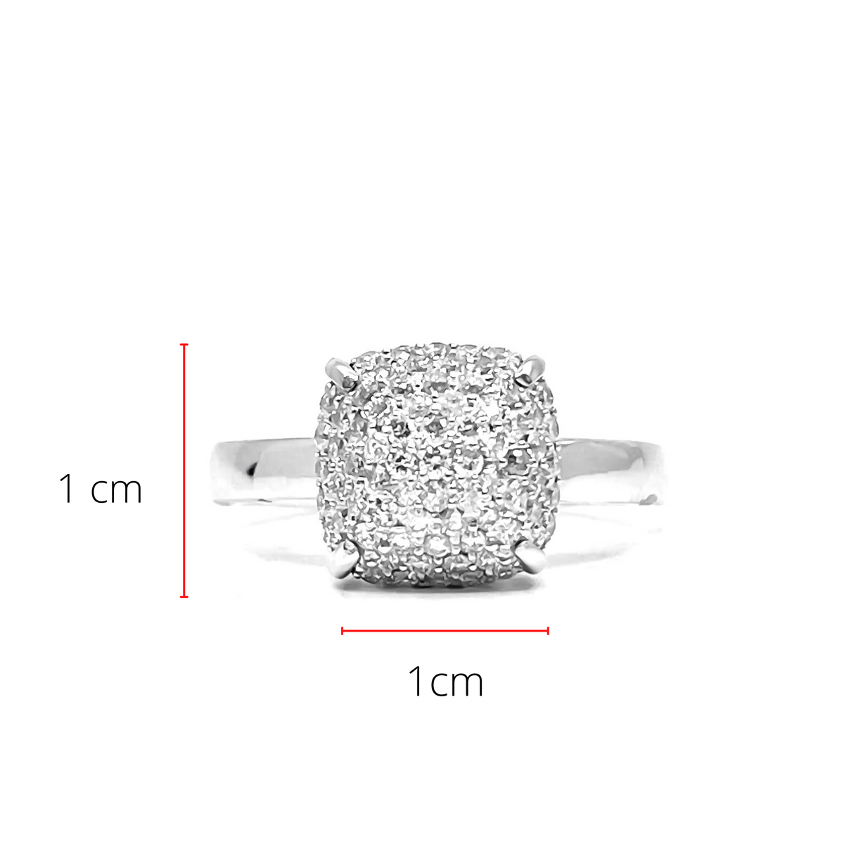 14K White Gold 0.52cttW Diamond Ring