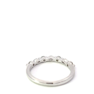 Anillo de diamantes de 0,40 quilates en oro blanco de 14 quilates - talla 6,5