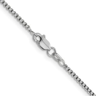 14K Gold 1.5mm Semi-Solid Round Box Chain