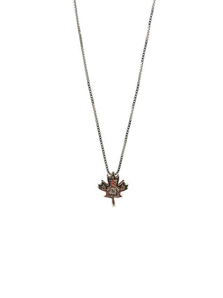 Collar de diamantes en oro rosa y plata