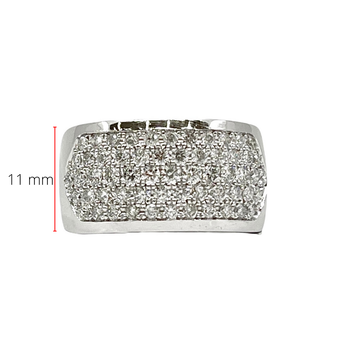 14K White Gold 1.40cttw Diamond Ring, size 6.50