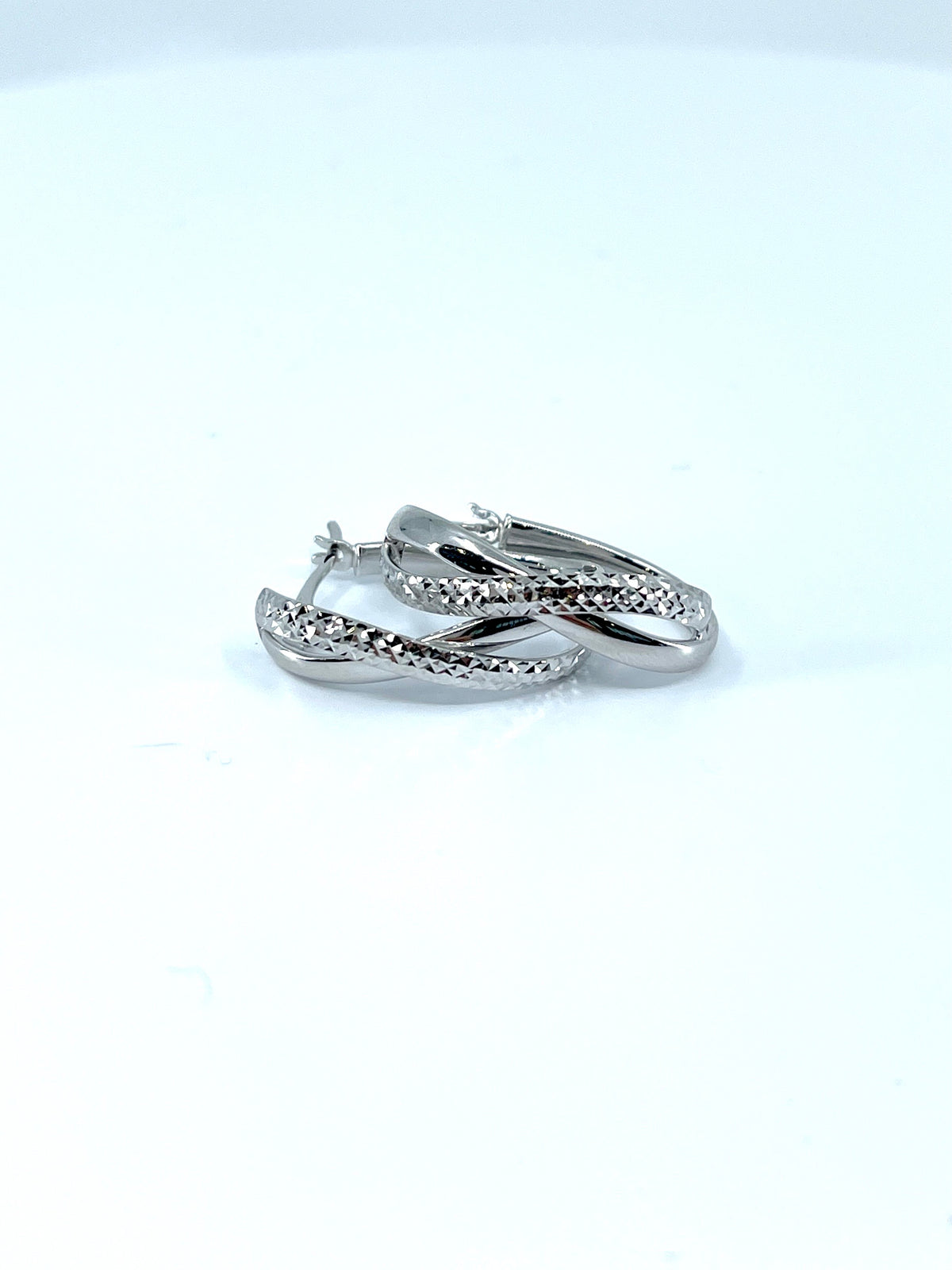 10K White Gold Earrings