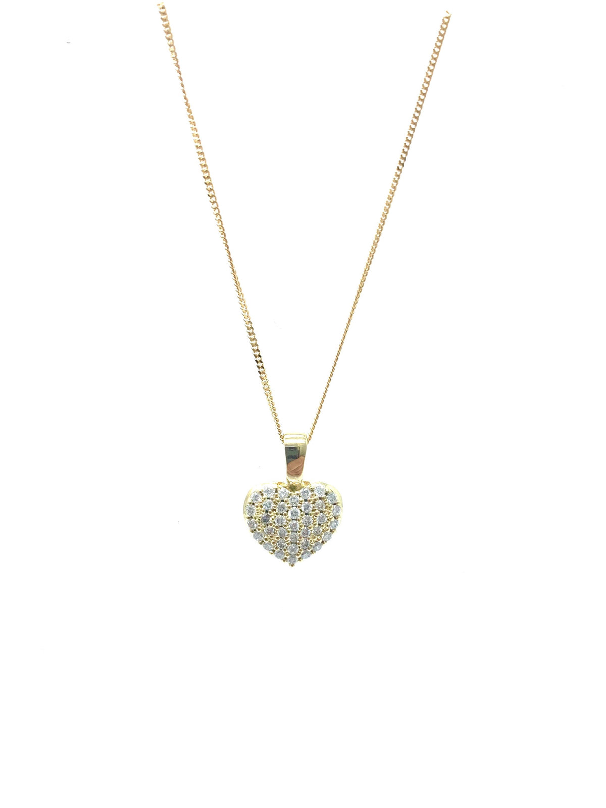 Heart and Diamond Pendant