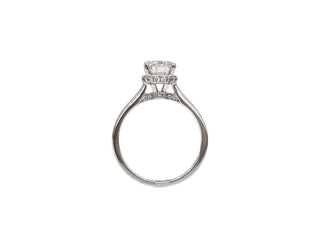 18K Lab Grown Round Brilliant Cut 1.69cttw Claw Set Diamond Ring