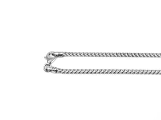 Cadena Franco de plata de ley, 24" 