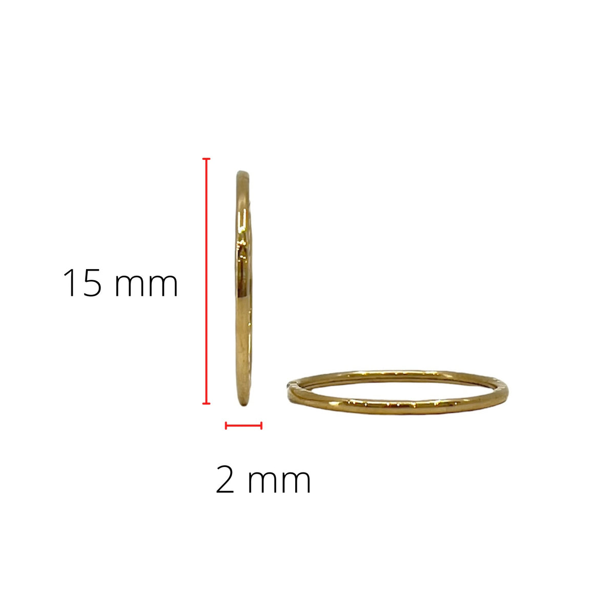 Tracking - 10K Yellow Gold Earrings Sleepers Diamond Cut 15mm