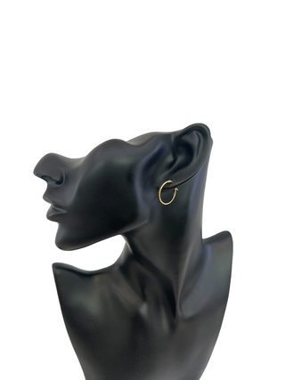 10K Yellow Gold 18mm Earrings