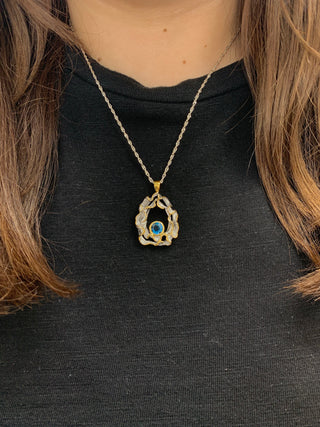 Blue Topaz Pendant
