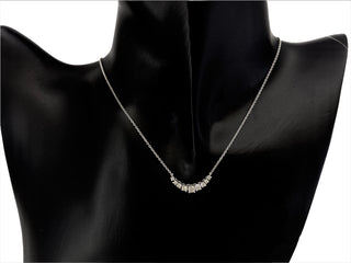 Collar de diamantes de 0,50 quilates en oro blanco de 14 quilates - 18"