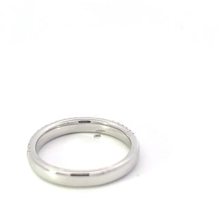 Anillo de diamantes de 0,16 quilates en oro blanco de 14 quilates - talla 6,5