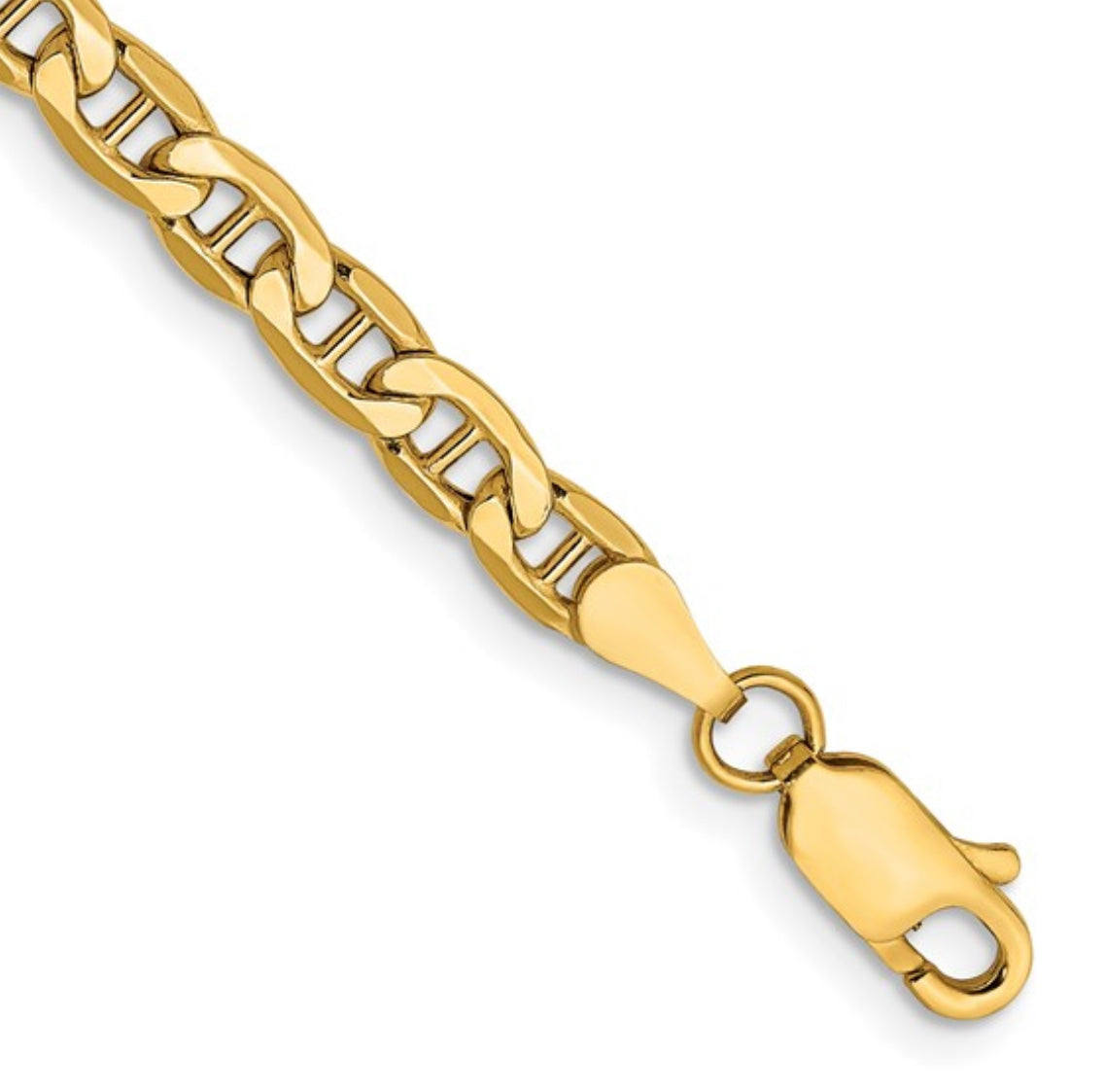 10K Yellow 3.2mm Semi Solid Anchor Chain