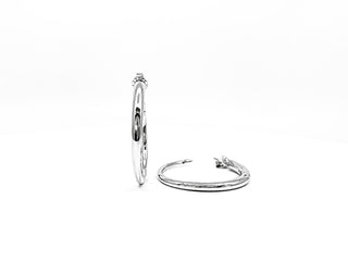 Sterling Silver Hoop Earrings 30mm