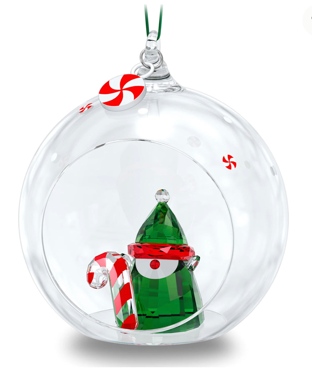 Swarovski Holiday Cheers: Ball Ornament Santas Elf 5596383- Discontinued