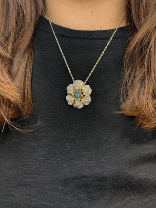 Blue Topaz Pendant