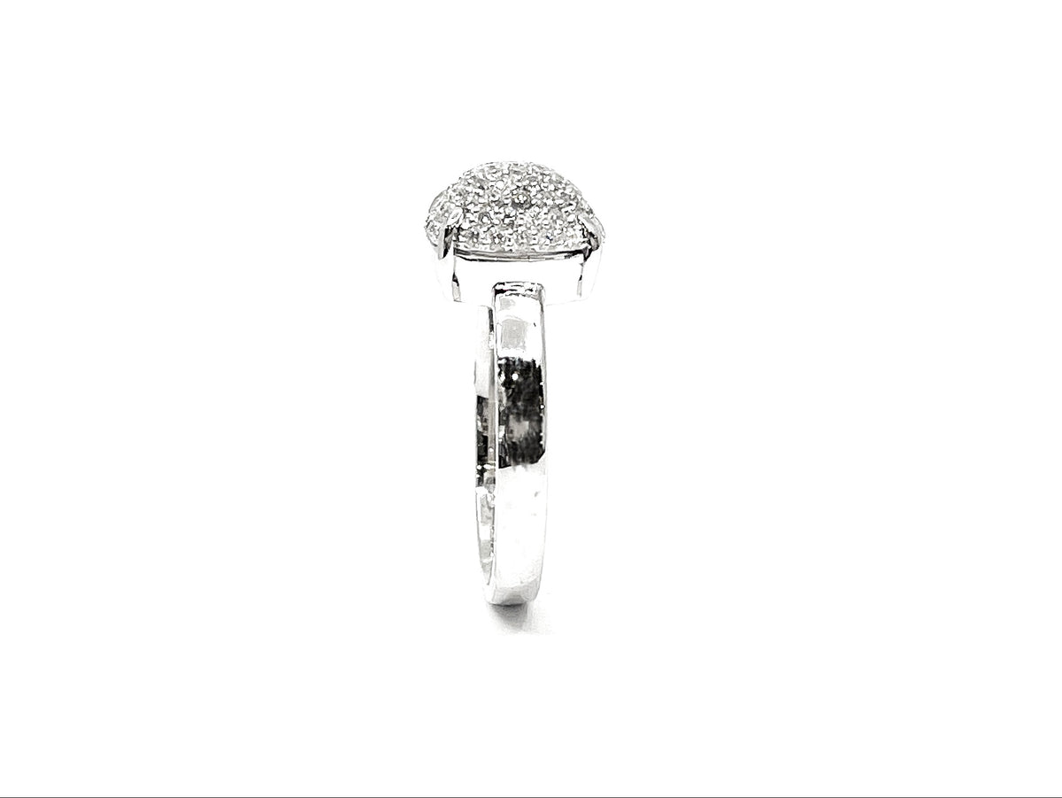 14K White Gold 0.52cttW Diamond Ring