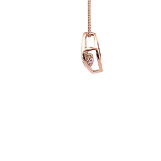 Collar de oro amarillo de 10 quilates con diamantes de 0,08 quilates, 18"
