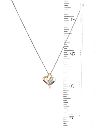 Colgante de corazón de diamantes