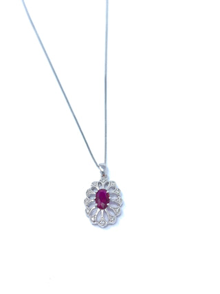 Ruby and Diamond Pendant
