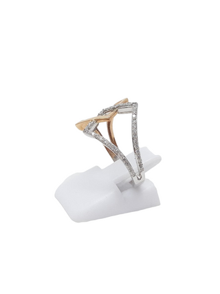 10K White and Rose Gold 0.20cttw Diamond Ring