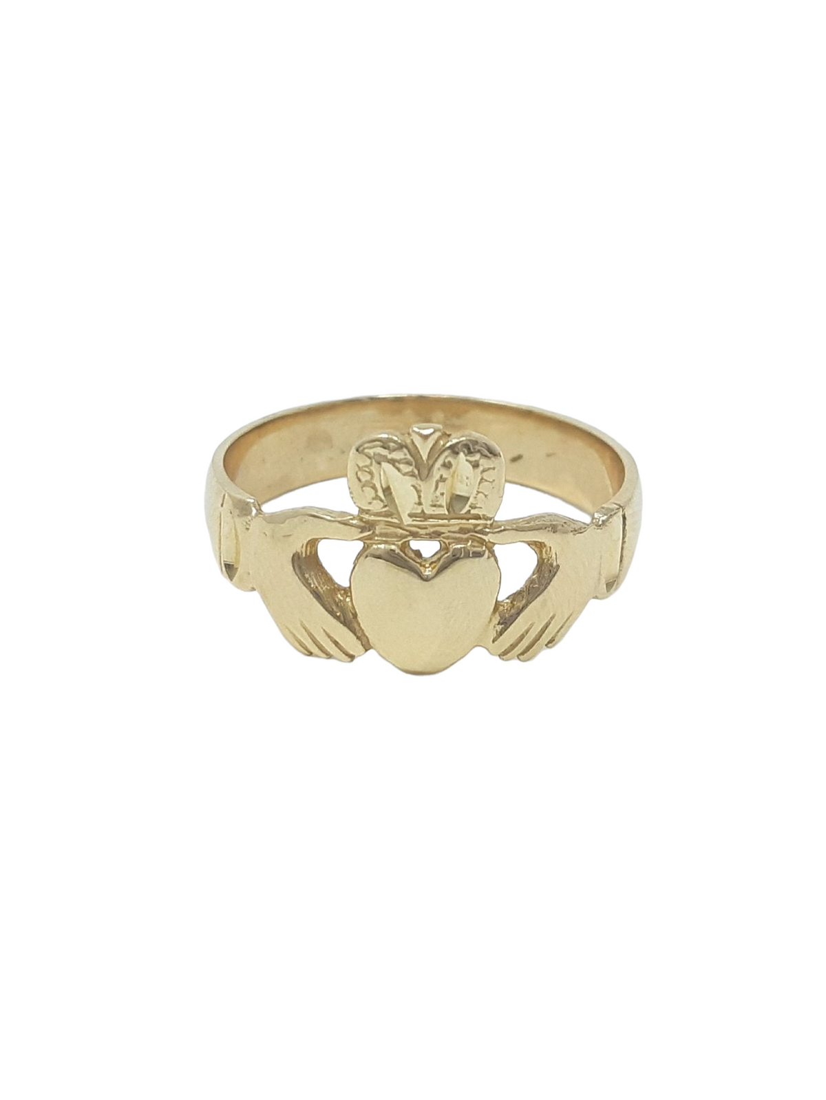 10K Yellow Gold Claddagh Ring, size 7