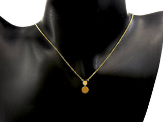 Collar de diamantes de 0,04 quilates en oro amarillo de 10 quilates - 18"
