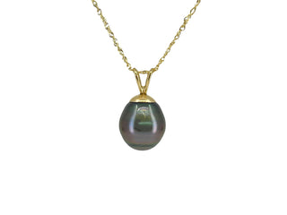 10/14K Yellow Gold Tahitian Pearl Pendant