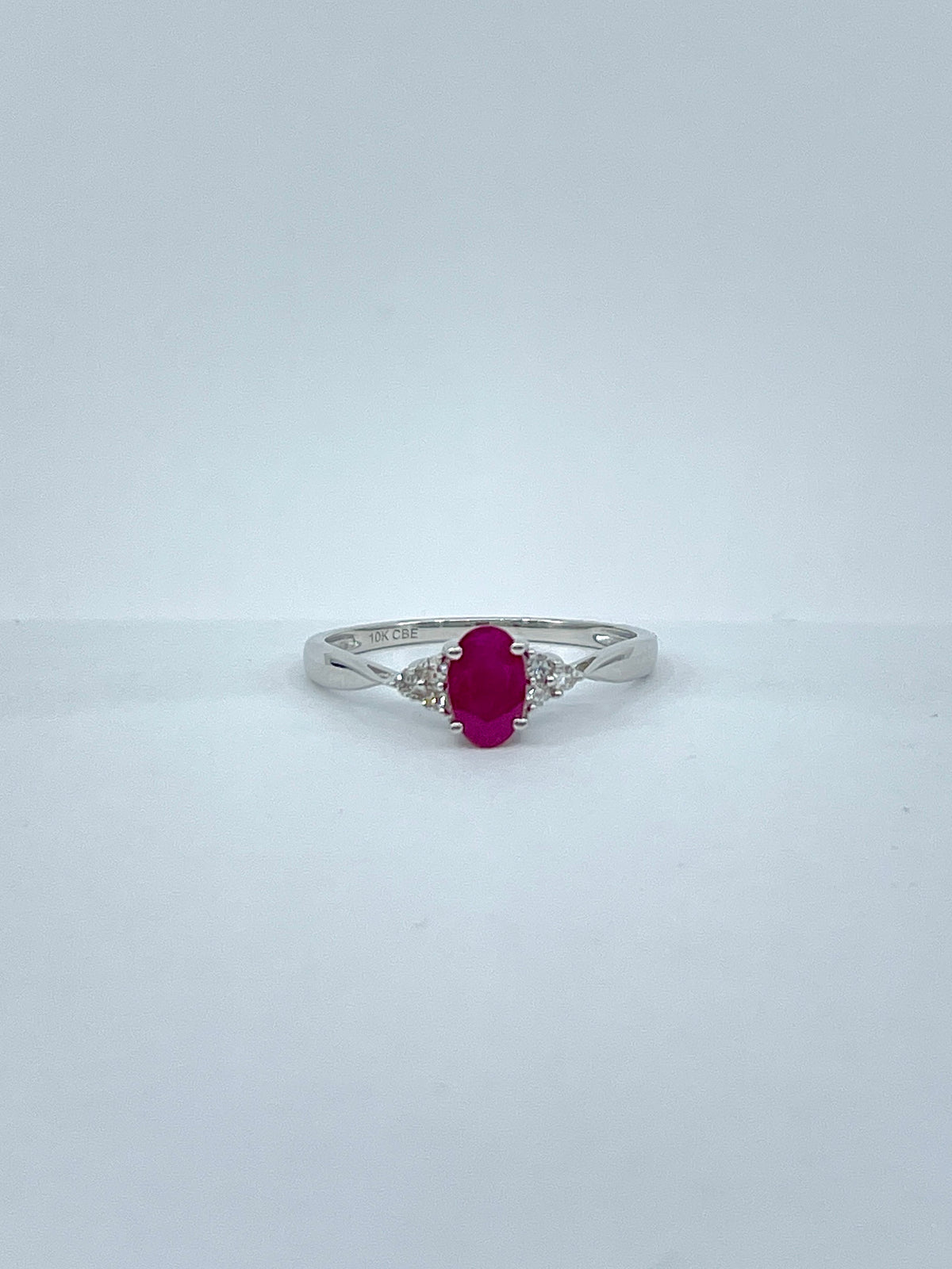 Genuine Ruby &amp; Diamond Ring