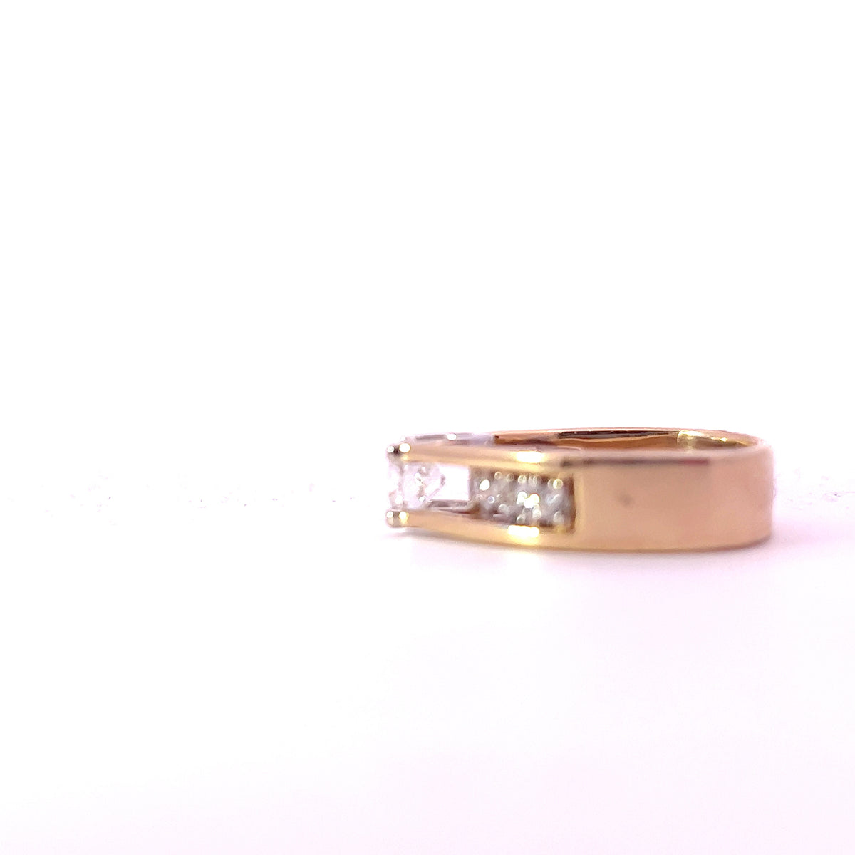 14K Yellow Gold 1.45cttw Canadian Diamond Engagement Ring, Size 6.5