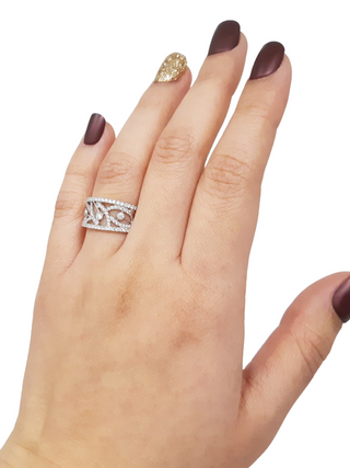 14K White Gold 0.55cttw Diamond Ring