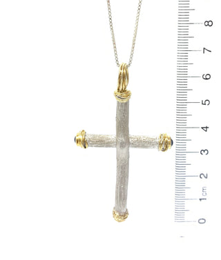 Sapphire Cross Pendant