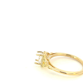 14K Oval Cut Diamond Ring