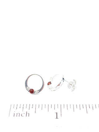 Pendientes de granates y diamantes