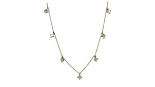 14K Yellow Gold Lab Grown 1.61cttw Diamond Necklace, 18"