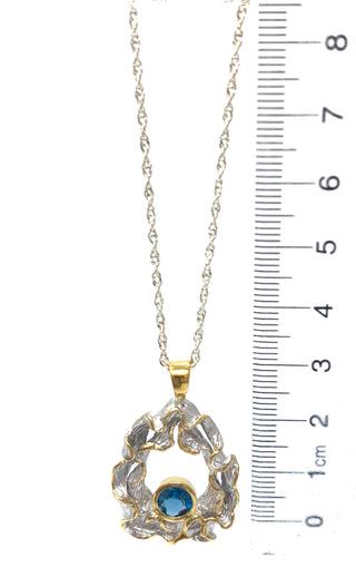 Blue Topaz Pendant