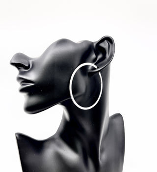 Pendientes Aro Plata Ley 50mm
