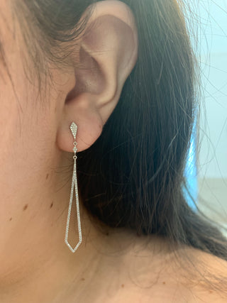 Pendientes de diamantes