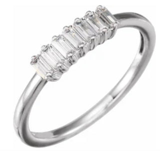 14K White 1/3 CTW Lab-Grown Diamond Ring
