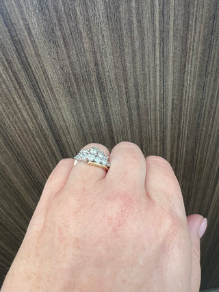 Anillo de diamantes de 1,00 quilates en oro amarillo de 10 quilates - talla 6,5