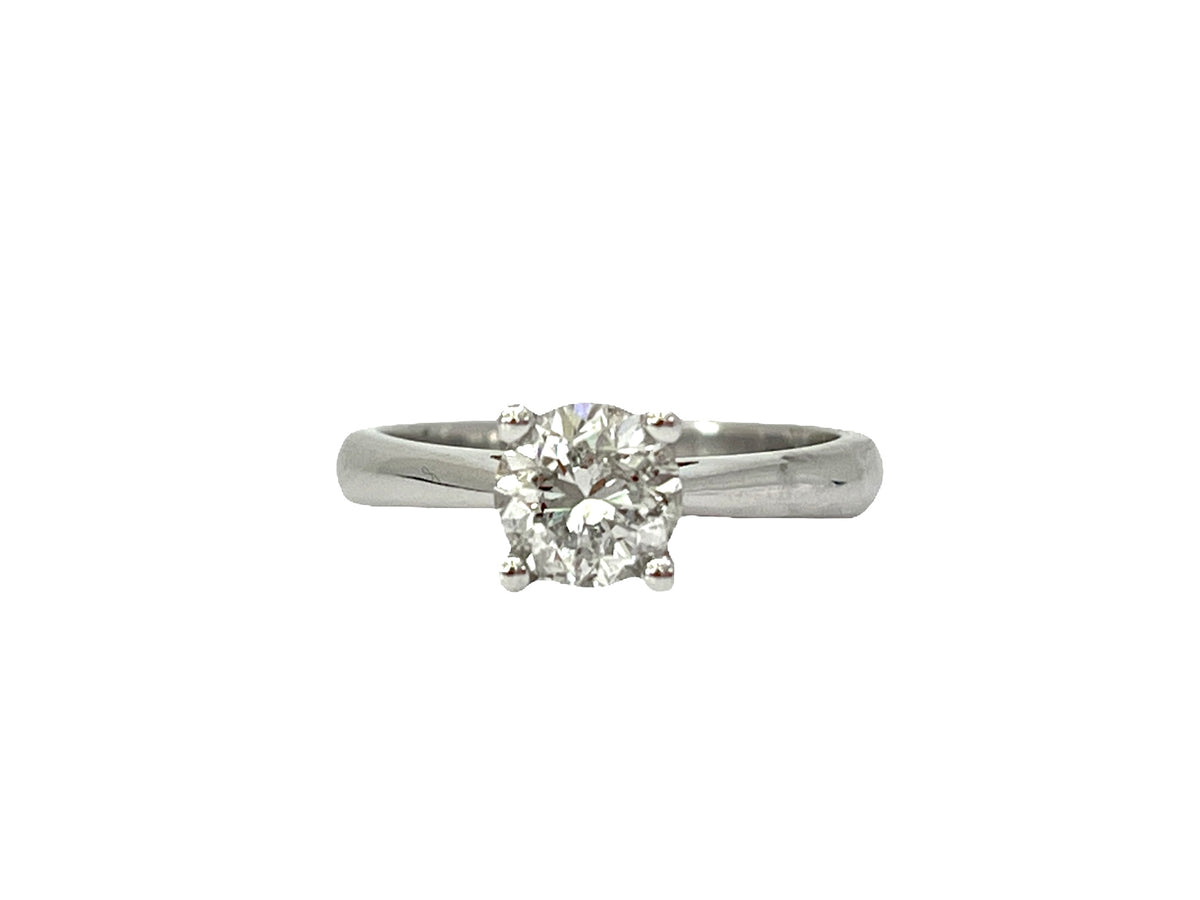 14K White Gold 1.01cttw Diamond Engagement Ring, Size 6