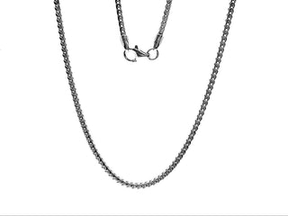 Cadena Franco de plata de ley, 24" 