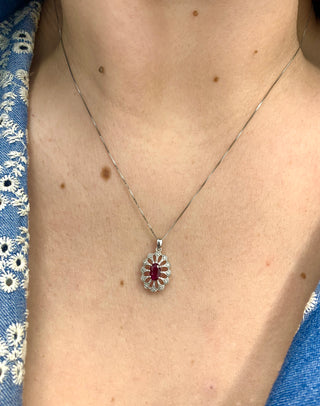 Ruby and Diamond Pendant