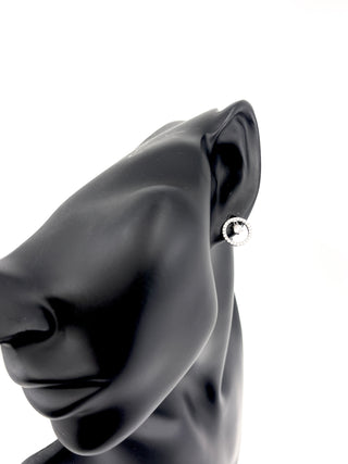 Aretes de plata de ley con circonita cúbica