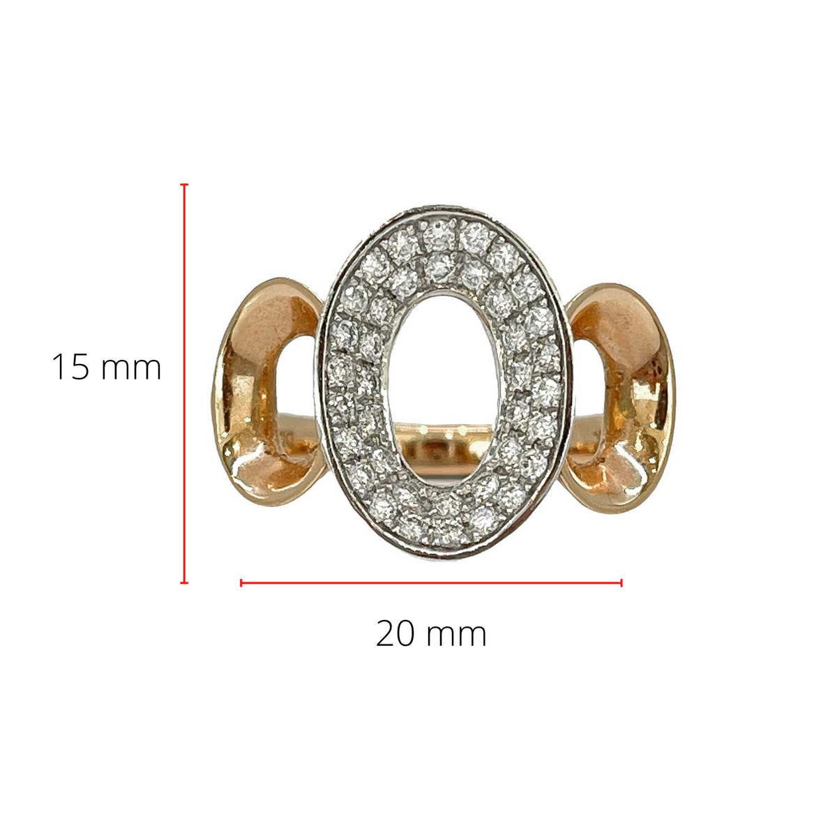 14K Rose Gold 0.31cttw Diamond Ring, Size 7