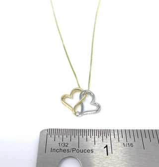 Colgante de corazón de diamantes
