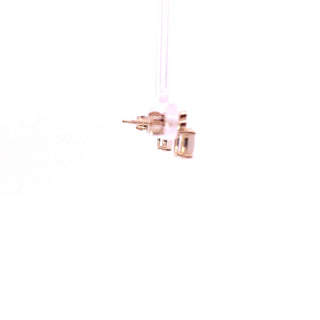 Aretes de diamantes y ópalo de oro amarillo de 10 quilates