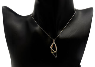Colgante de diamantes de 0,22 quilates en oro de 14 quilates en dos tonos, 18"