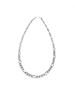 Cadena Figaro de plata de ley de 18" 