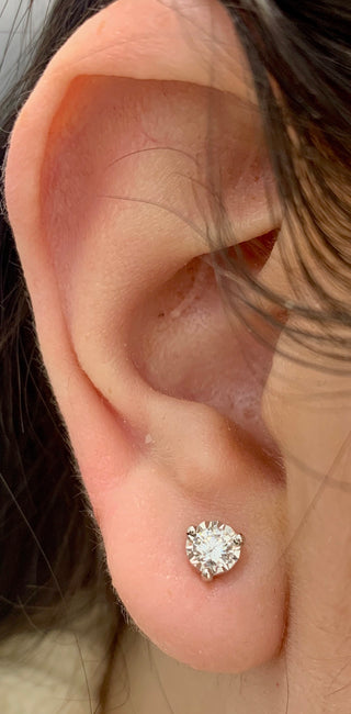 Pendientes con forma de estrella de diamantes