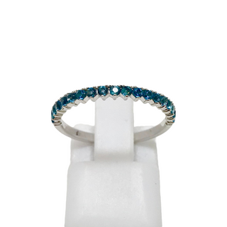 14K White Gold London Blue Topaz Ring