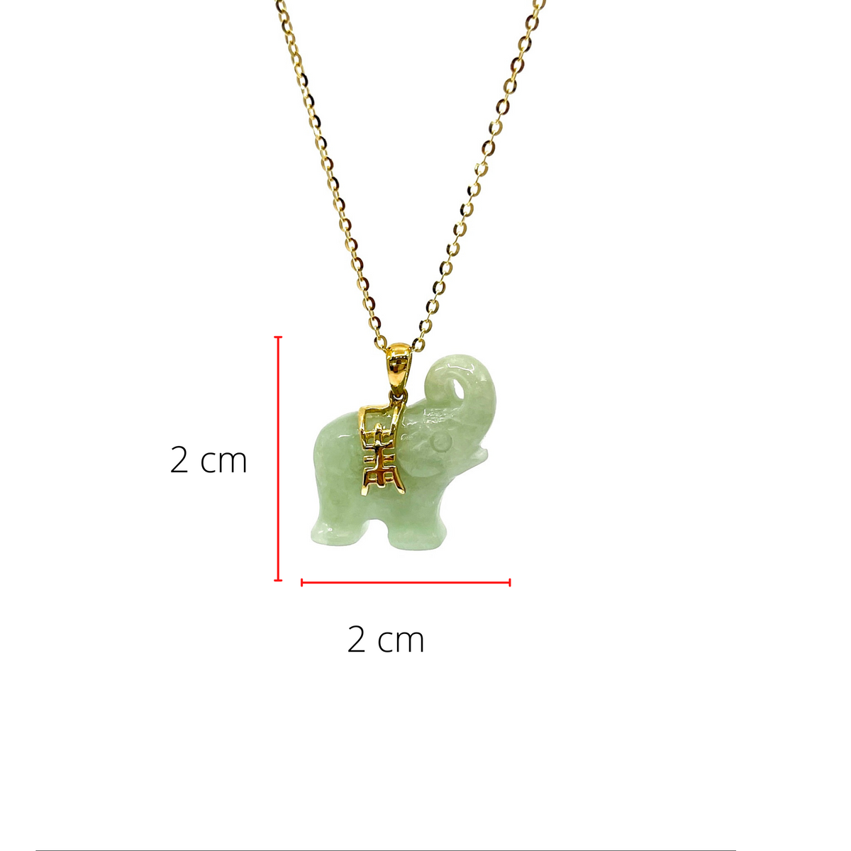 Green jade 2025 elephant pendant